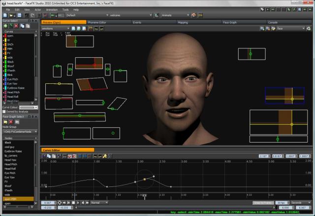 Performance Animation with Workspaces and Curves